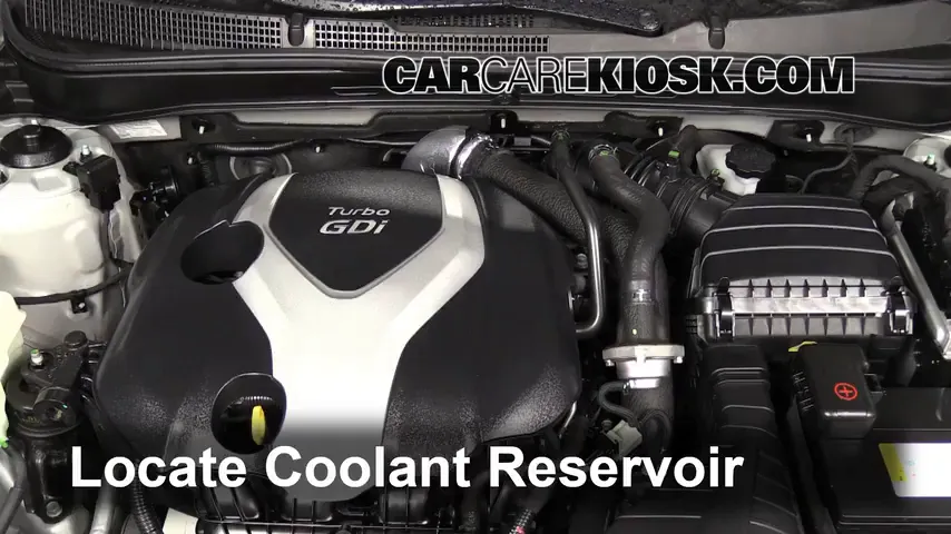 2013 Hyundai Sonata Limited 2.0L 4 Cyl. Turbo Coolant (Antifreeze) Add Coolant